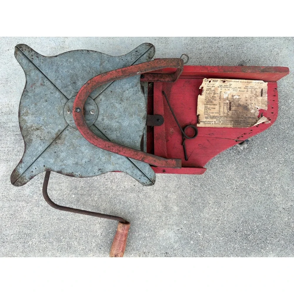 Antique Cyclone Hand Crank Seeder